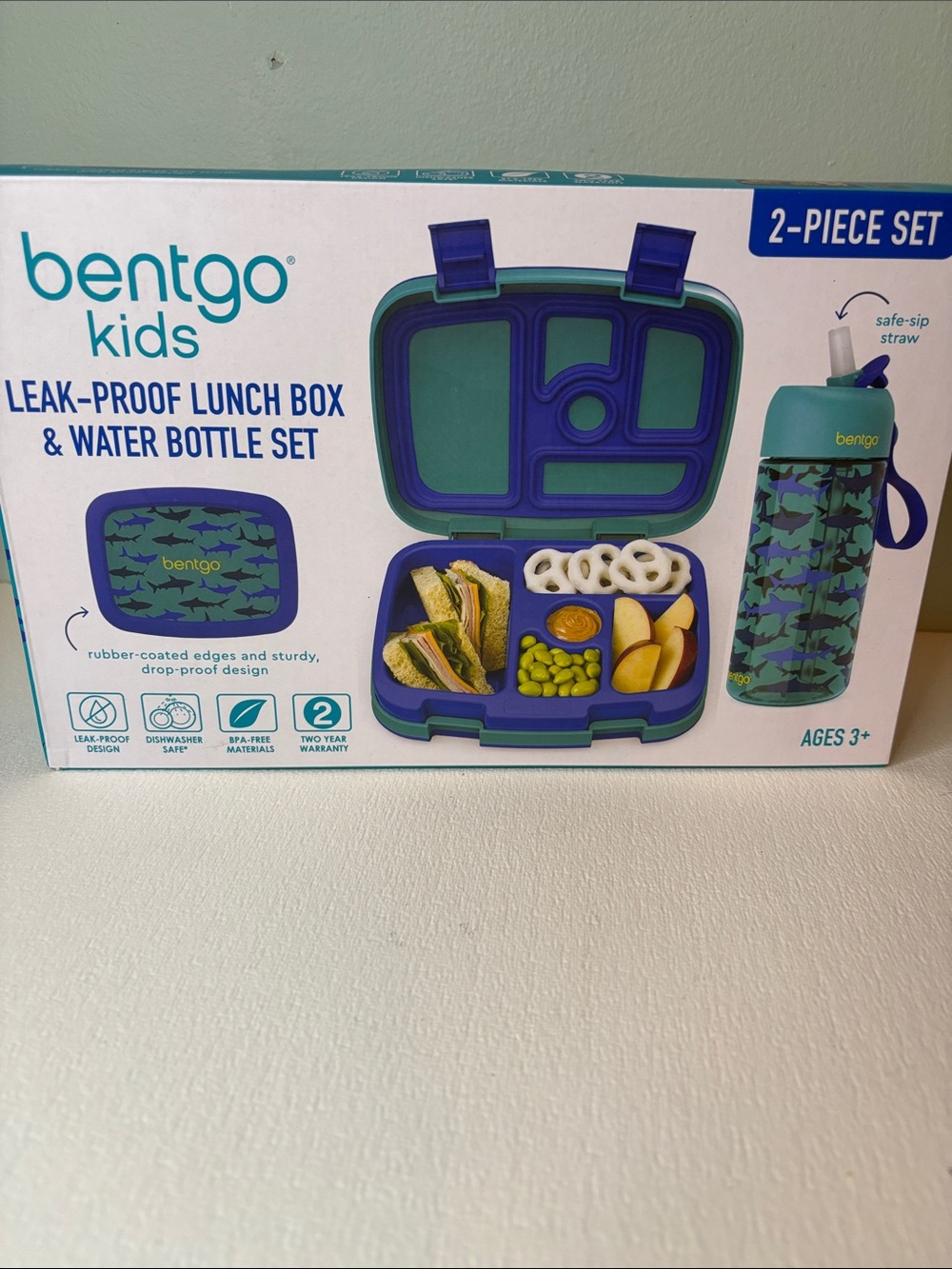 Bentgo Kids Leak-Proof Lunch Box & Water Bottle Set